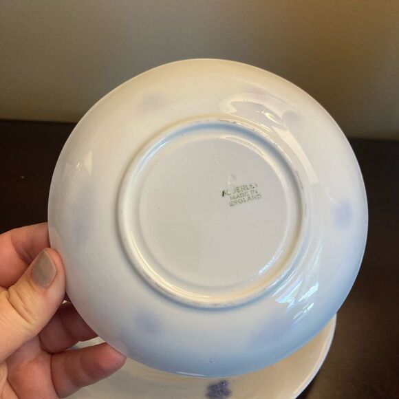 Adderleys Chelsey Blue Lavender Tea Cup Saucer‎ Dessert Breakfast Plate Antique - Picture 8 of 14